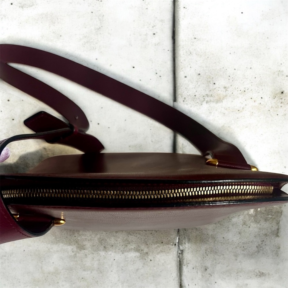 💋Cartier Burgundy Leather Crossbody Bag - Picture 6 of 12